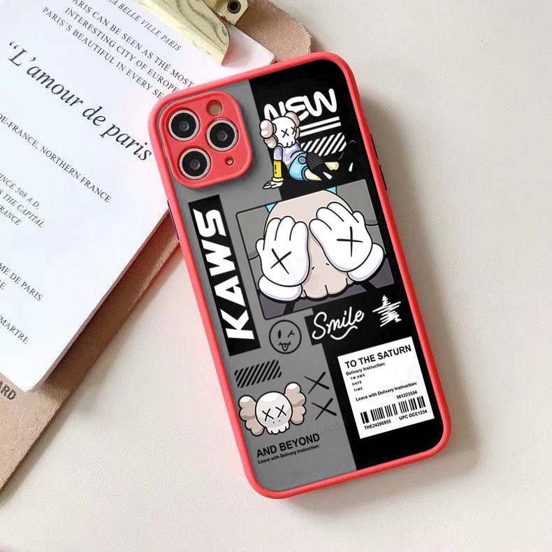 PRINTING HYBRID Kaws Case realme c20 c11 2021 8 5g 3 c21y reno 6 4g 4f 5 3 oppo a91 5f 7z a96 5g