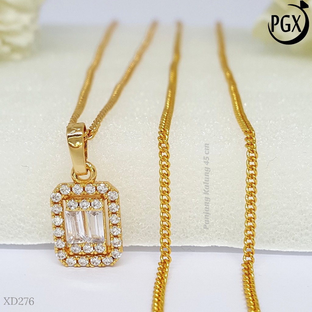 PGX Kalung Wanita Xuping Aksesoris Fashion Perhiasan Lapis Emas XD276