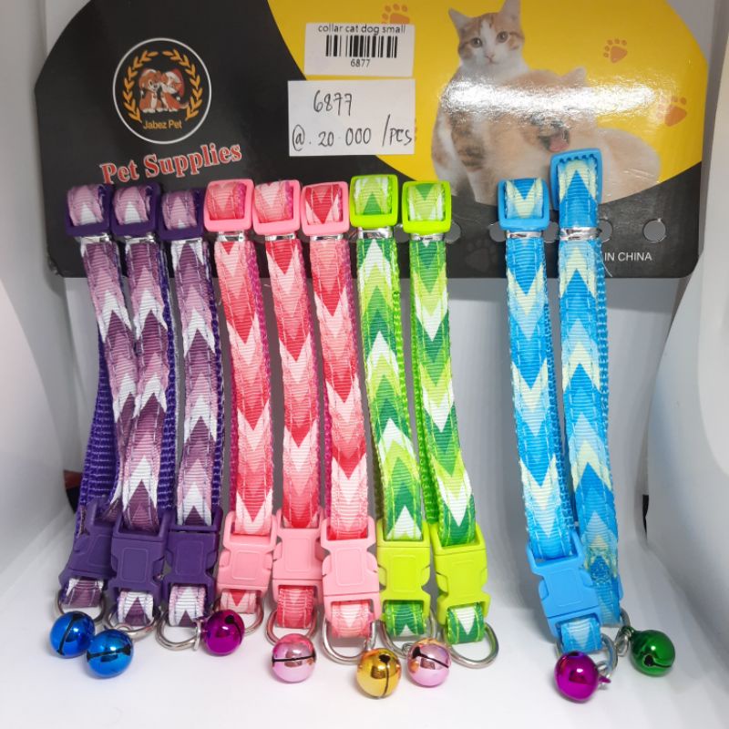 Kalung Anjing Bahan Kain / Kalung Kucimg Kecil / Kalung Anak Anjing / Kalung Anjing Kecil