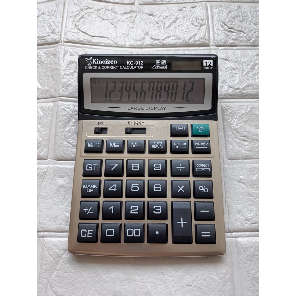 

kalkulator calculator dagang 912BESAR - 12 digit -