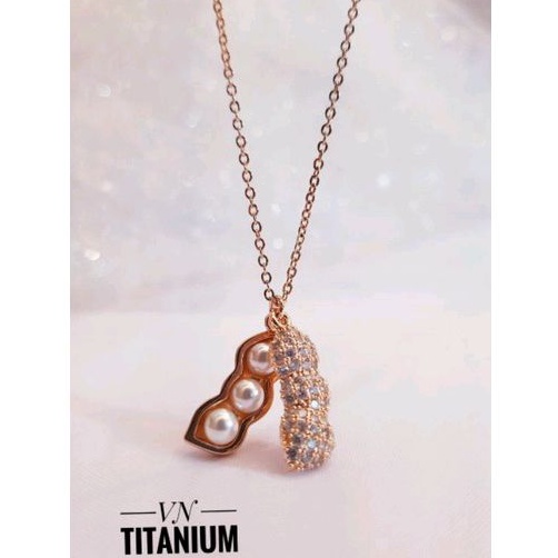 Klung Titanium Kacang Mutiara Rosegold 2810e