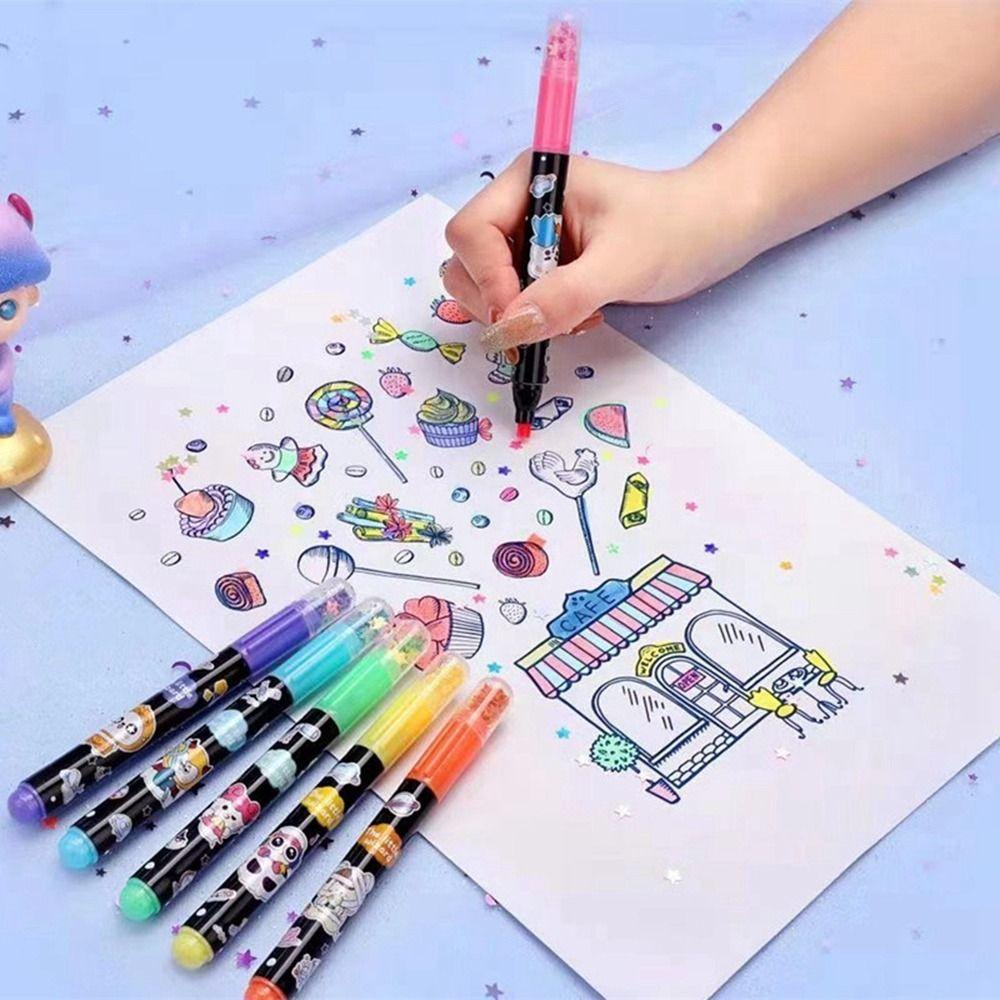 Mxbeauty Stabilo Pulpen Diary Siswa Sekolah Alat Tulis Sekolah Alat Tulis Kantor Tinta Pigmen Pulpen Gambar Berbentuk Bintang Liner Art Spidol Art Spidol