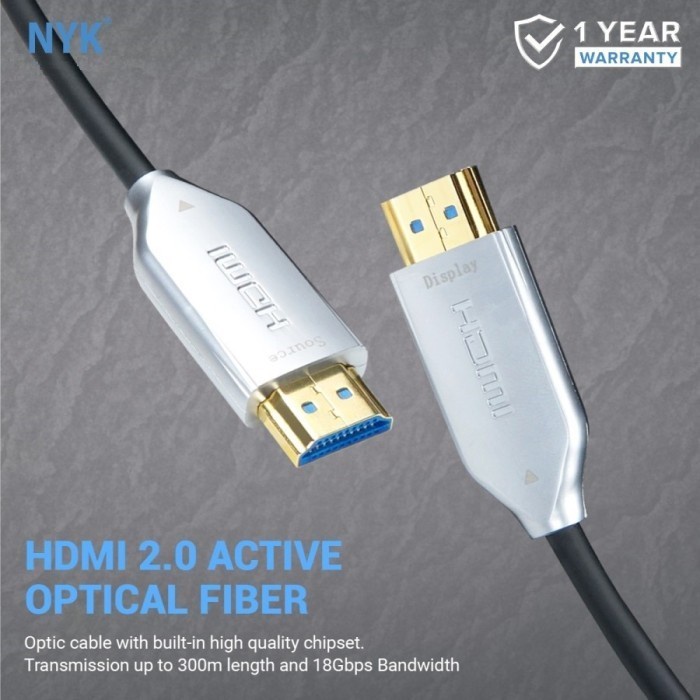 Cable HDMI Fiber Optic 2.0 UHD 2160 NYK 30M