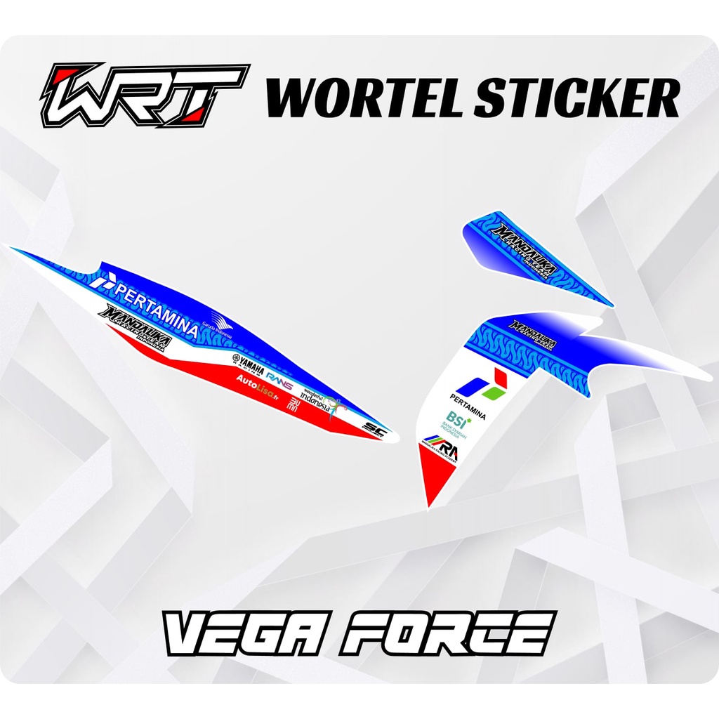 Striping Stiker Hologram Decal Motor Vega Force Mandalika WSBK