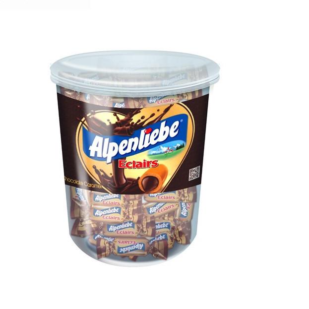 

GROSIR ALPENLIEBE Eclairs Chocolate Caramel - Permen Coklat Karamel Jar Toples isi 100pcs 