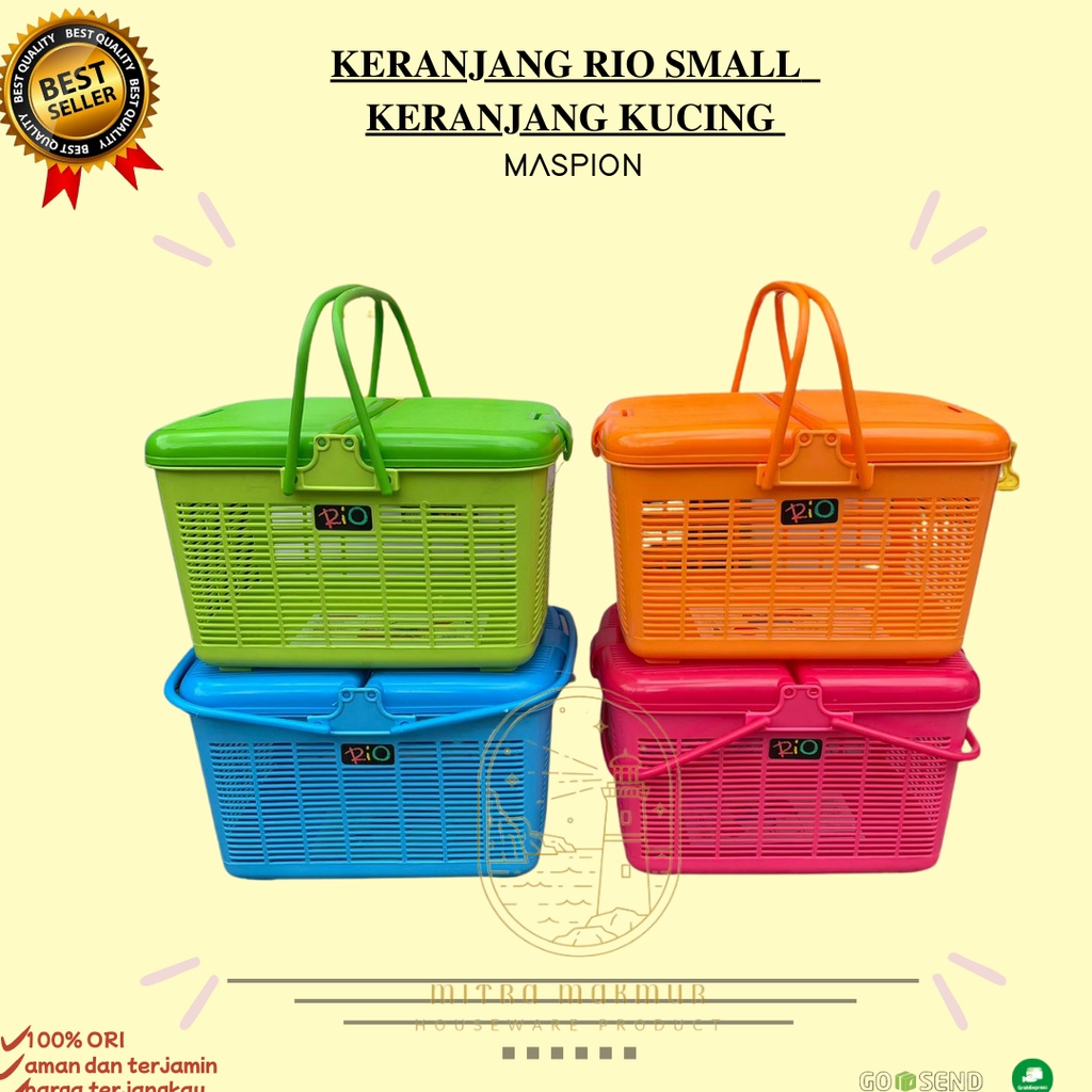 NEW!! KERAJANG RIO SMALL DAN LARGE / KERANJANG KUCING / KERANJANG PIKNIK