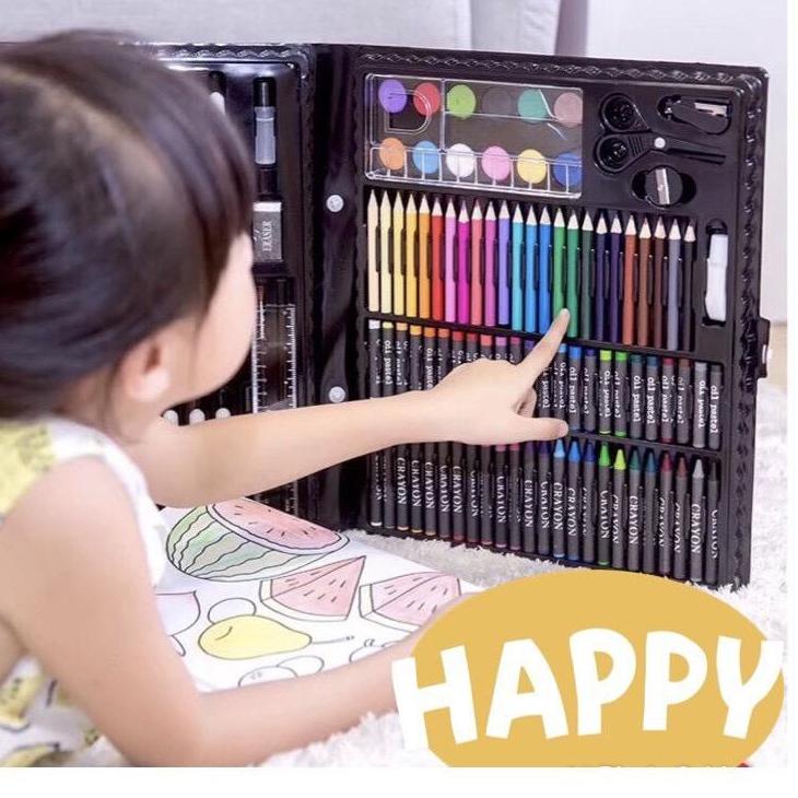 

Terbaru! HZ Crayon Set 150pcs / Krayon Mewarnai Anak 150pcs / Pensil Warna Set 150pcs ..