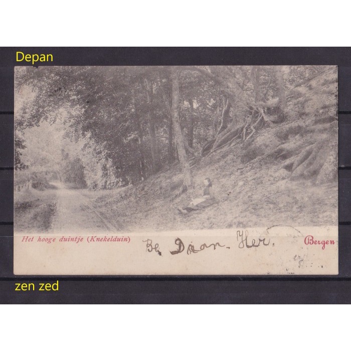 

B010 Kartu Pos Kuno Belanda 1901 Bukit Pasir