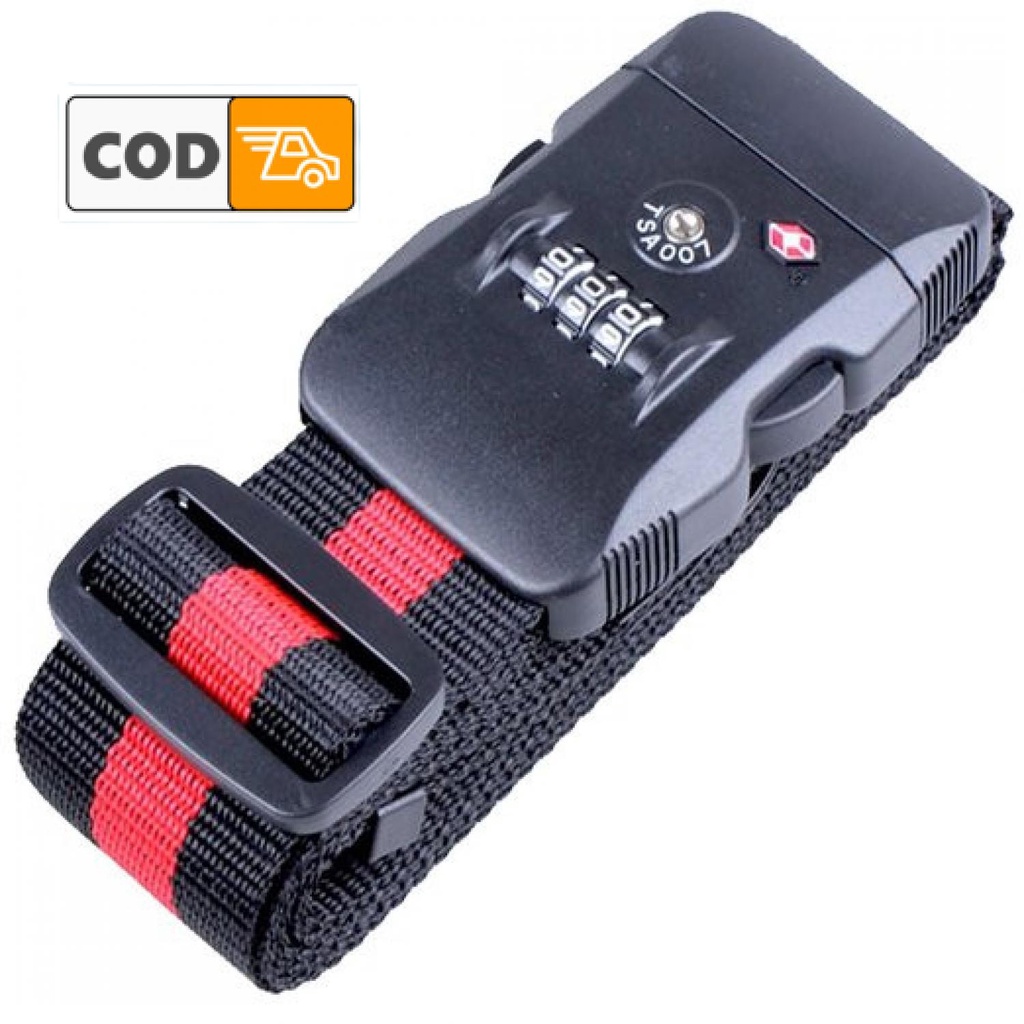 Tali Pengaman Koper Kombinasi TSA PIN 3 Kode Angka Universal Berkualitas | Sabuk Kunci Gembok Travel