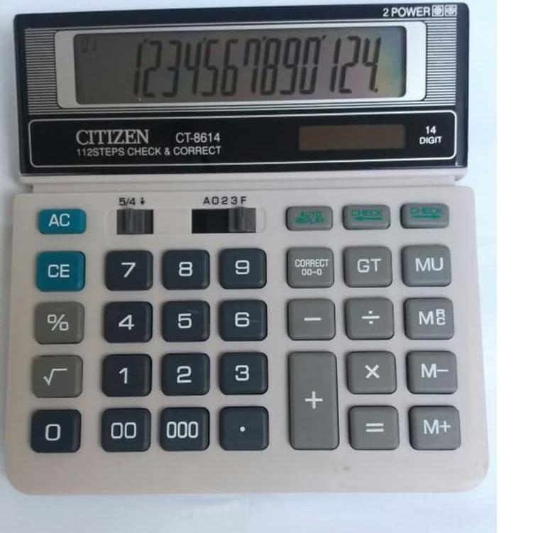 

Terbaik Kalkulator Dagang 14 Digit Citizen CT-8614 ✔