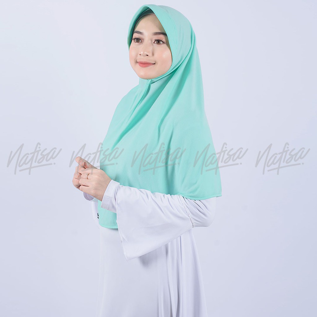 TERMURAH..Jilbab Instan ASHA L | Hijab Instan Bergo Kaos Kerudung Khimar Instan Kaos Pad Kecil | Pad Antem