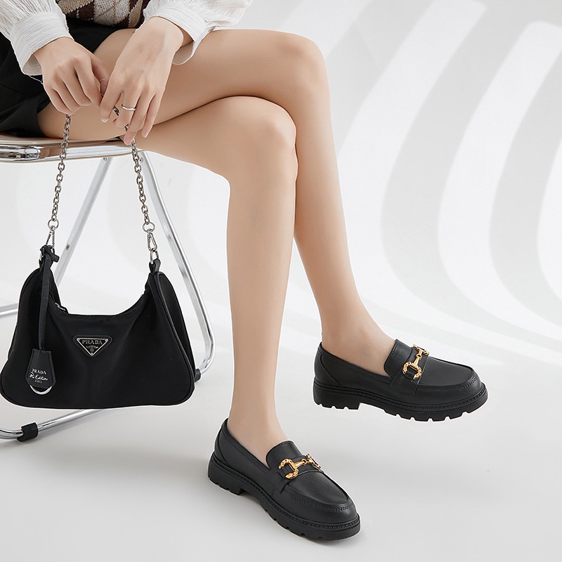 Lazy Bear Sepatu Loafers Slip On Wanita H17 Sepatu Docmart Korea Fashion