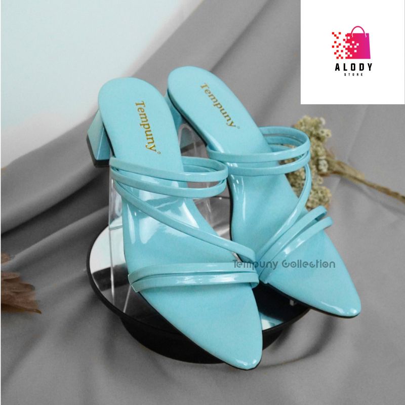 Sandal Wanita Hak Tahu Cantik Elegant Heels AW 002 Kekinian  /Alody's Collection