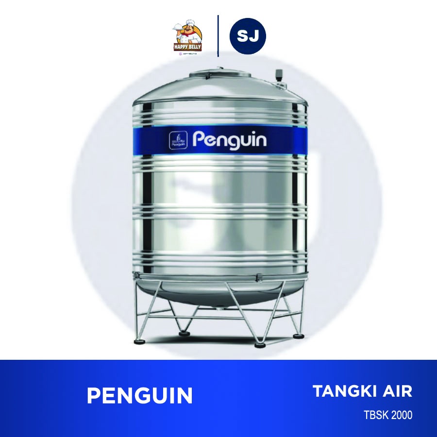 Toren Air Penguin Stainless Steel TBSK 1500 Tangki Air Stainles 1500 L