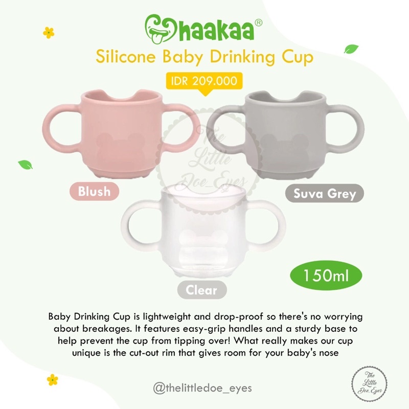 Haakaa Silicone Baby Drinking Cup - 150ml