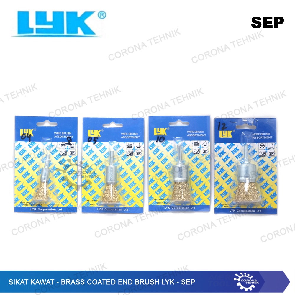 SEP-10 - Sikat Kawat - Brass Coated End Brush LYK - 25 mm