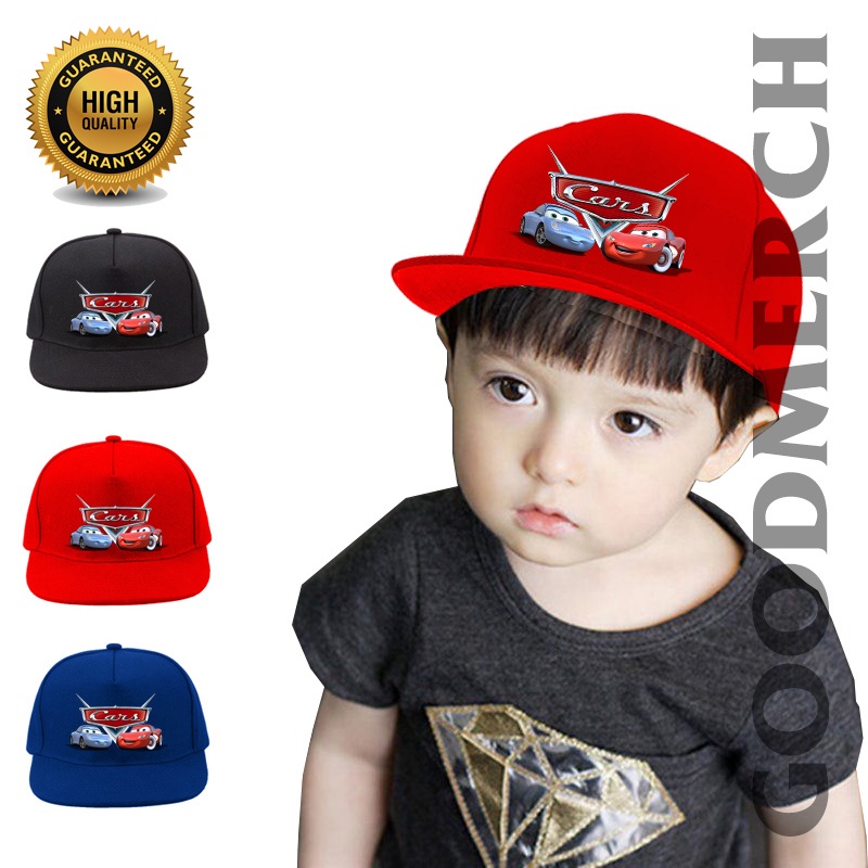 TOPI SNAPBACK ANAK MCQUEEN CARS - LIGHTNING MCQUEEN CARS