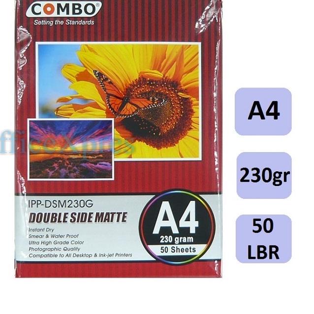 

Berkualitas! Po Paper / Kertas Foto / Double Side Matte 230gr Combo .. .. .. ..