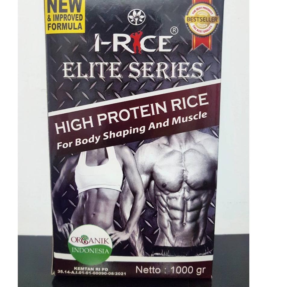 

️✔️✔️ I-Rice ELITE SERIES 1 kg High Protein Rice Beras Nasi Merah Organik 1000 gr grams gram 1kg !!!