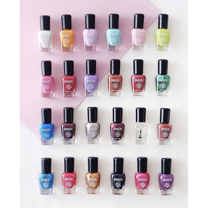 KUTEK BRASOV WARNA HALAL MURAH 8ML | CAT KUKU NAIL POLISH 8ML BPOM