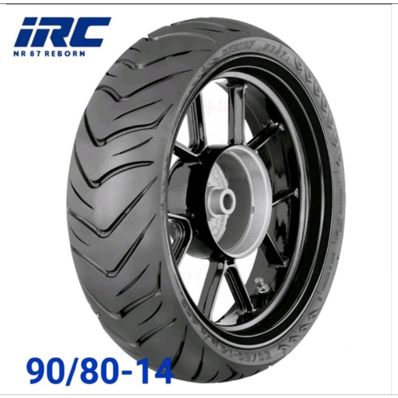 Ban Tubeless IRC 90/80-14 Reborn ( Free pentil )