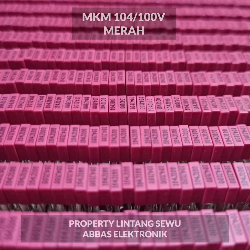 KAPASITOR CAPASITOR MKT 104-100V 100 NANO 100 VOLT