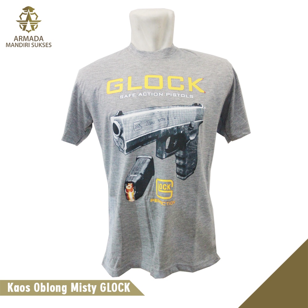 Kaos Misty Gambar Glok - Kaos Misty Sablon Glok