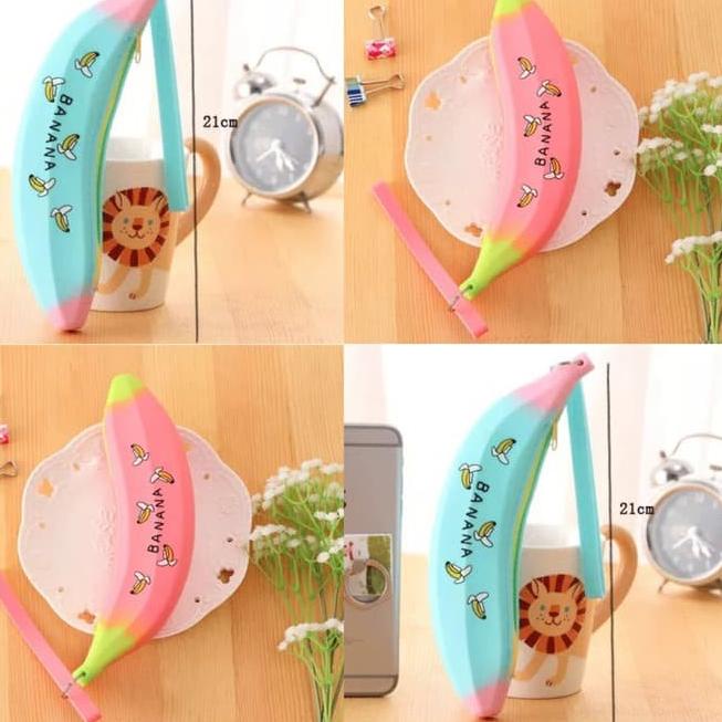 

[KODE CVQSQ] KOTAK PENSIL PISANG BANANA SILIKON