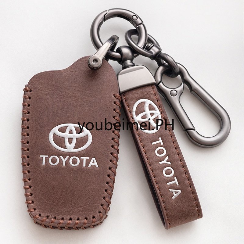 Case Kunci Mobil Bahan Kulit Untuk Toyota yaris altis fortuner hilux vellfire 2010 chr estima revo Prius Camry Corolla C-HR RAV4
