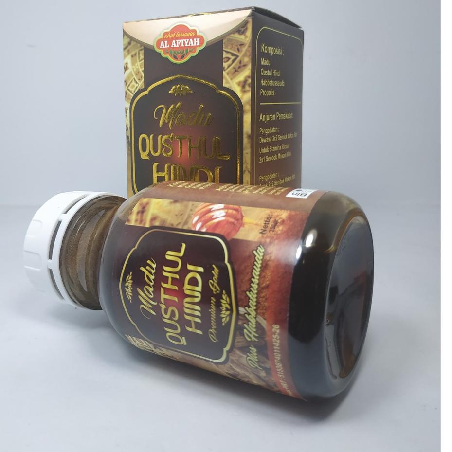 

READY ✅Madu Qusthul Hindi Pemium Gold Plus Habbatusauda al-afiyah Isi 350 gr|RA6