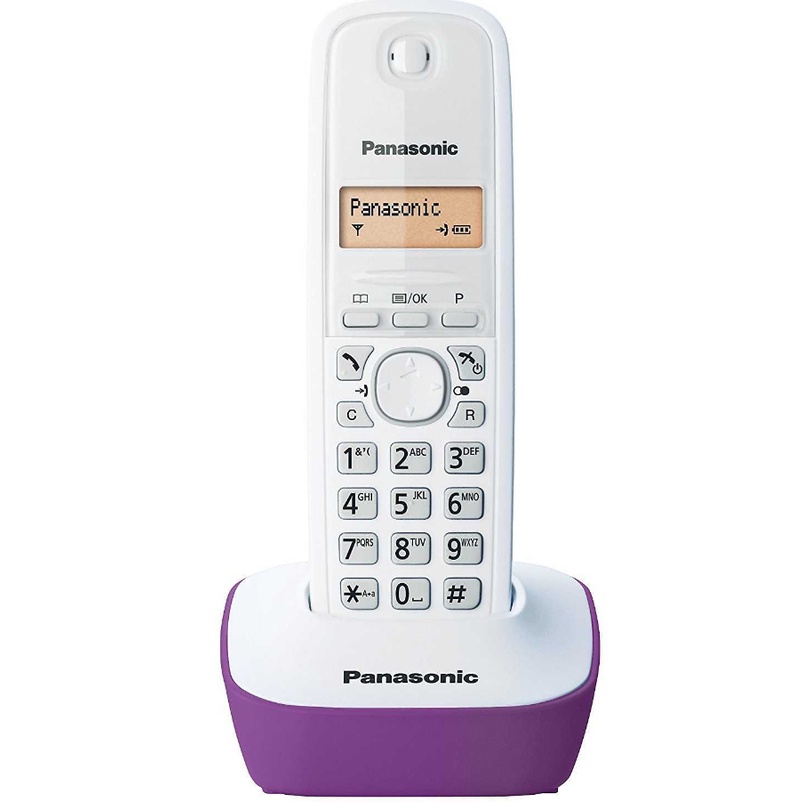 TELEPON WIRELESS PANASONIC KX-TG1611 ORIGINAL/ WIRELESS PHONE TG1611 UNGU ORIGINAL