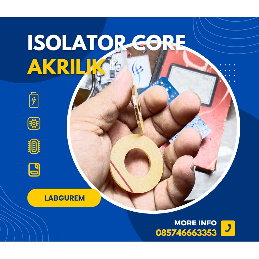 Isolator spacer Core ke PCB Akrilik