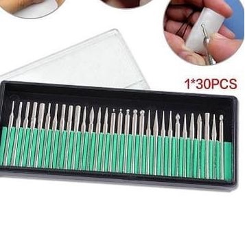 30 Mata Grafir Diamond Engraving Alat Ukir Mengukir Batu Mata Bor