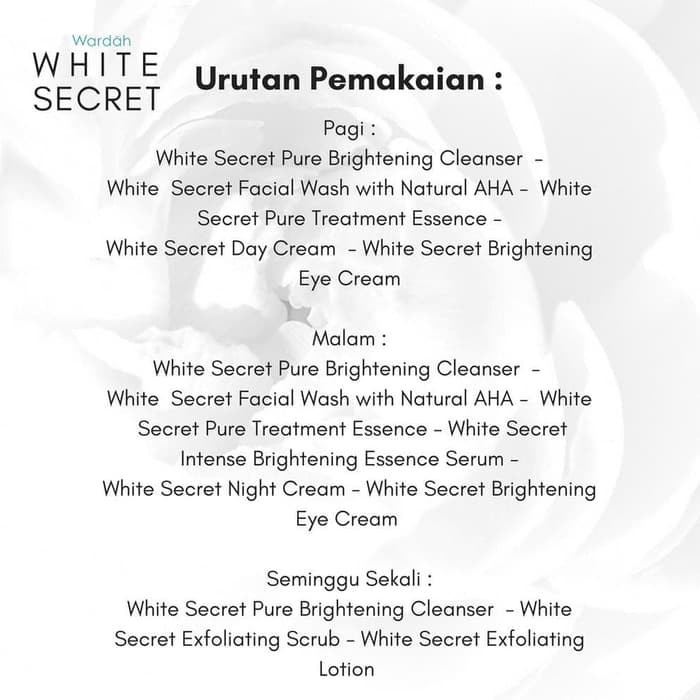 WARDAH WHITE SECRET CRYSTAL SERIES