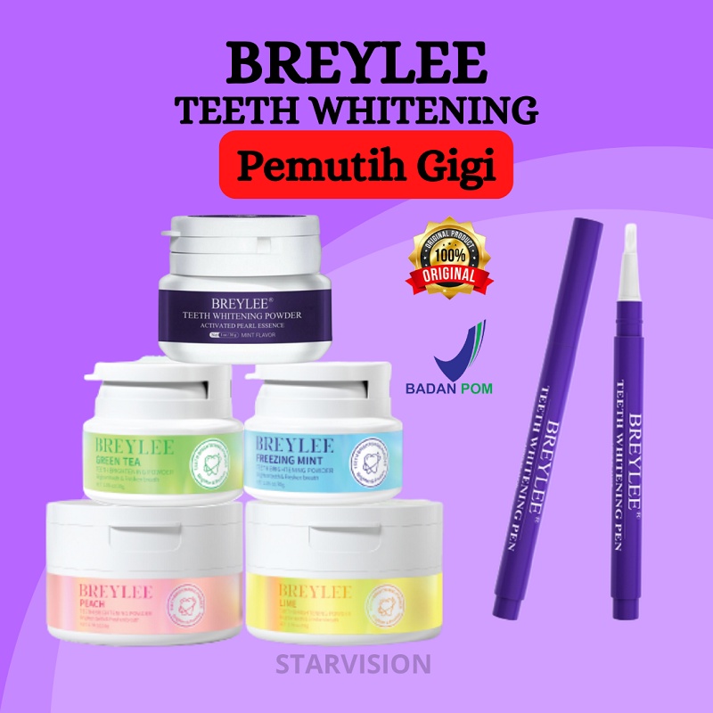 Breylee Teeth Whitening Powder Pen Ori Braylee Breleey Brylee Teeth Whitening Powder Bubuk Odol Obat