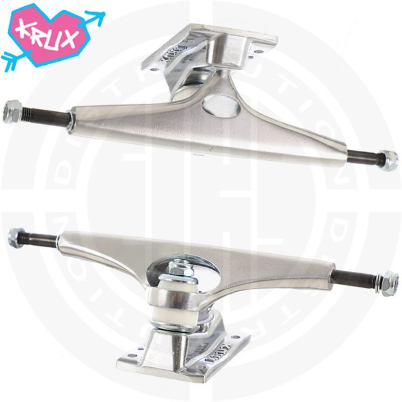 KRUX 8.0in K5 Polished Silver Standard Trucks Skateboard