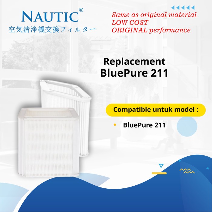 NAUTIC - Replacement untuk Filter Blu*air BluePure 221 / ADAPTED Filter 221