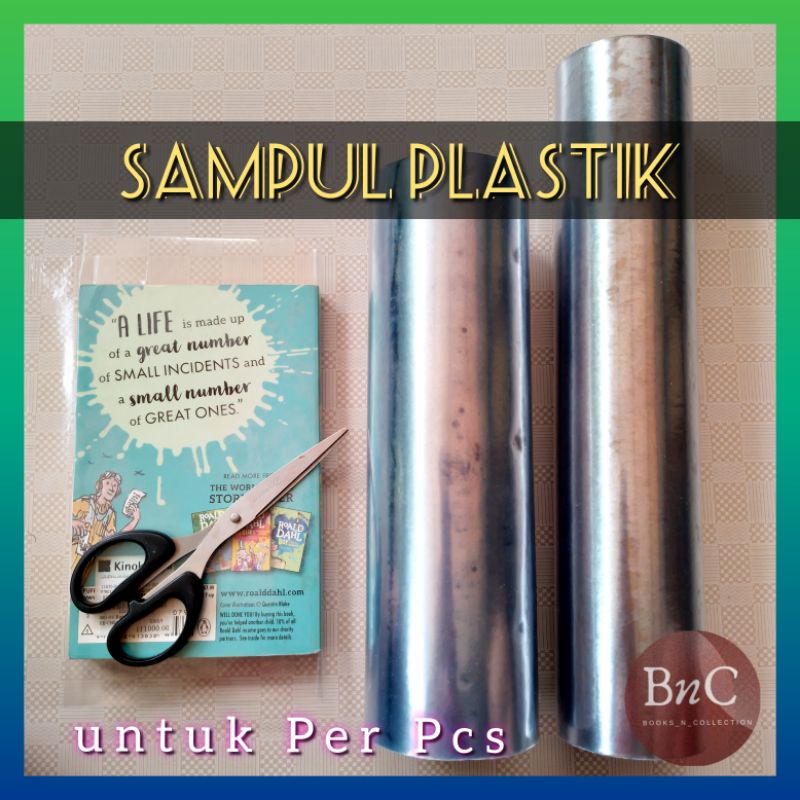 

sampul plastik bening tambahan per pcs buku