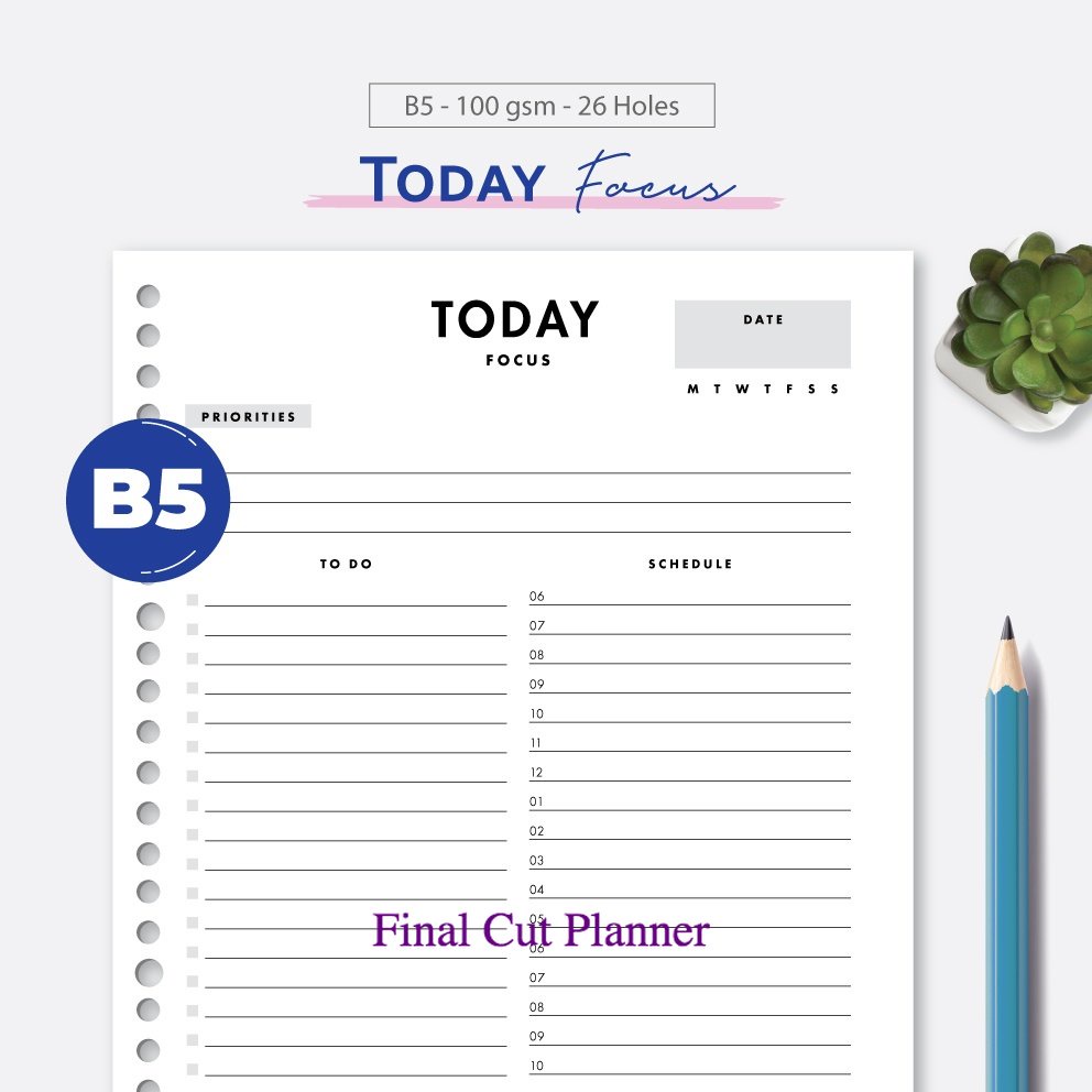 

Bukuqu Loose leaf B5 - L113 Today Focus .