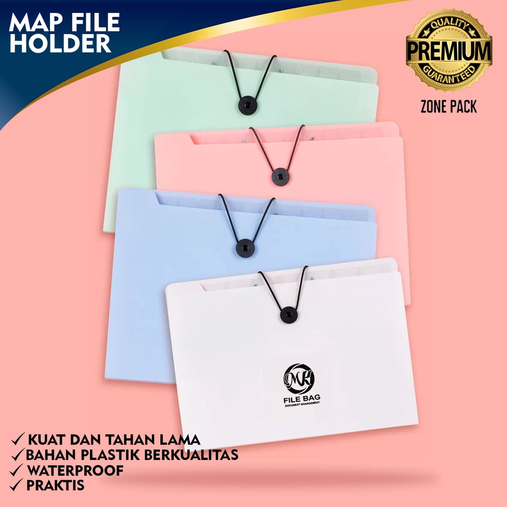

Map File Holder Ukuran A4 | Organizer Bag | Tempat penyimpanan file untuk ukuran A4