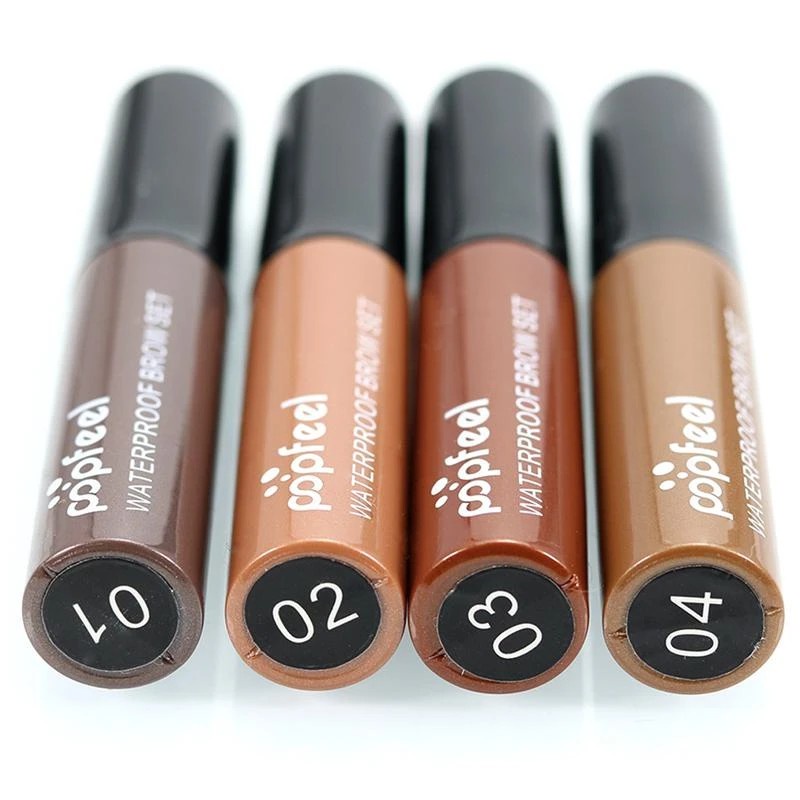 Beauty Jaya - Popfeel Eyebrow Gel Waterproof Long Lasting Eyebrow Cream Tint Cosmetic Tools Halal 4 Warna