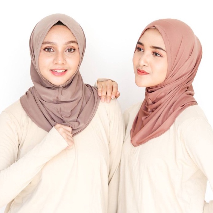 Jilbab Olahraga Renang Sepeda Sporty Hijabers Muslimah Bahan Menyerap Keringat