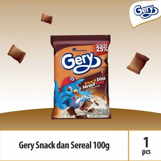 Gery Snack / Wafer Snack Bentuk Bantal / Snack Sereal / Rasa Cokelat