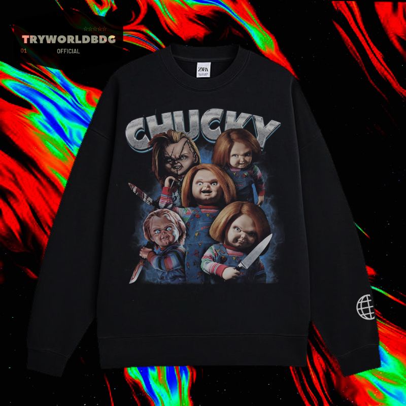 TRYWORLDBDG OFFICIAL "CHUCKY" CREWNECK | SWEATER | HOODIE | CHUCKY