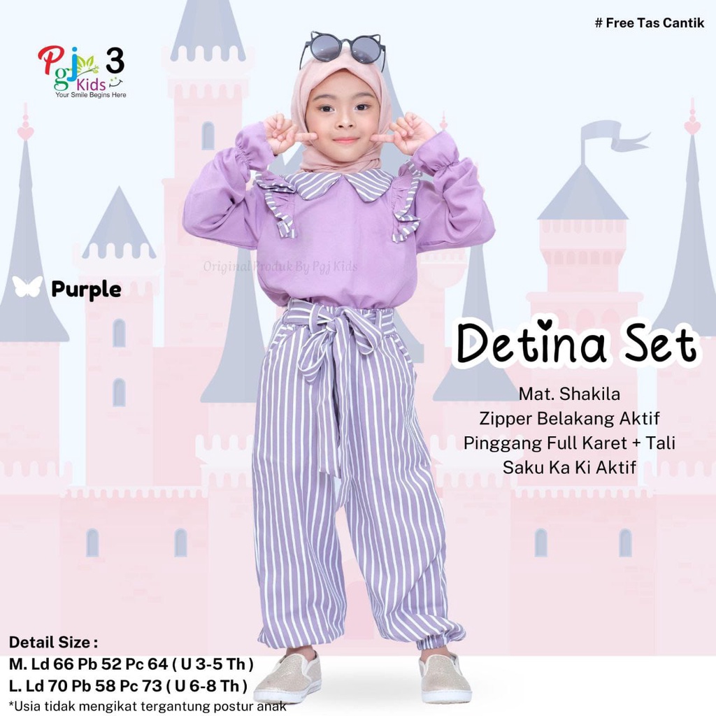 Setelan Anak One Set Baju Setelan Anak Perempuan Tanggung Stelan Anak One Set Anak Umur 3-8 Tahun