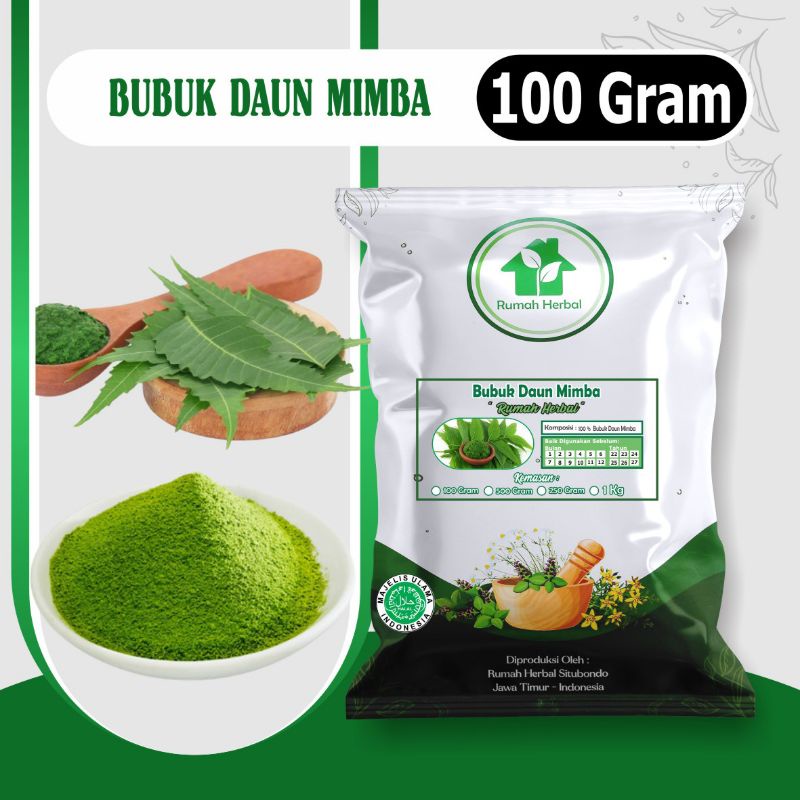 

Bubuk daun mimba murni kemasan 100gram