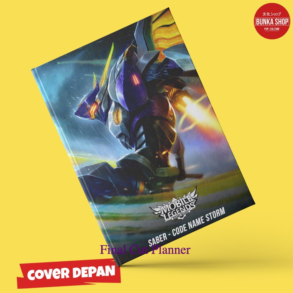 

Note Book Game Mobile Legends Saber Code Name Storm Hardcover A5 Buku Tulis Catatan Murah .