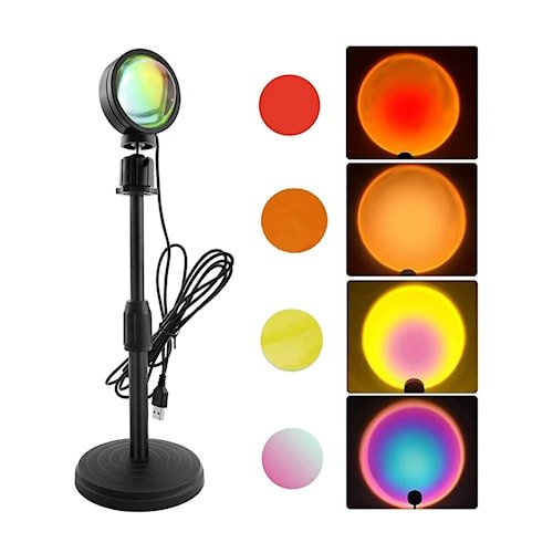 LAMPU SUNSET EFEK MATAHARI / LAMPU TIDUR / LED SUNSET MATAHARI / lampu sorot SUNSET