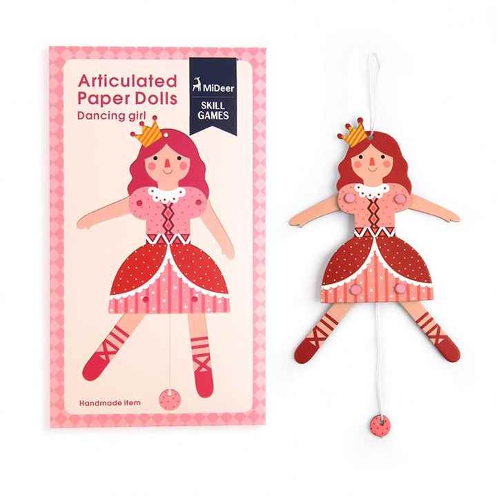 Mideer Articulated Paper Dolls Dancing Mainan Edukasi Anak Boneka Kertas GIRL