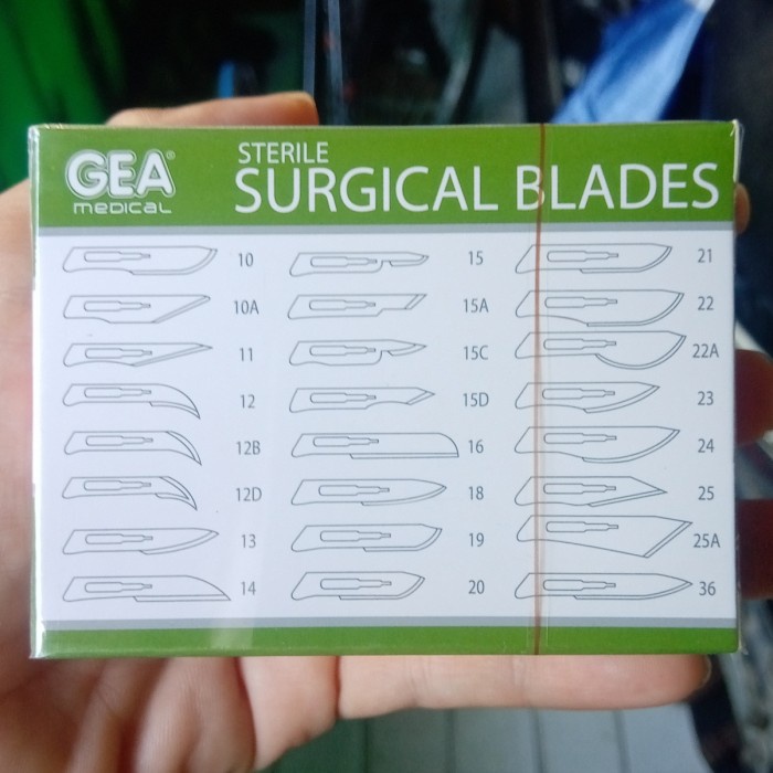 GEA BLADES - SATUAN / PCS - SURGICAL BLADES - MATA PISAU BEDAH - BISTURI - PISAU OPERASI